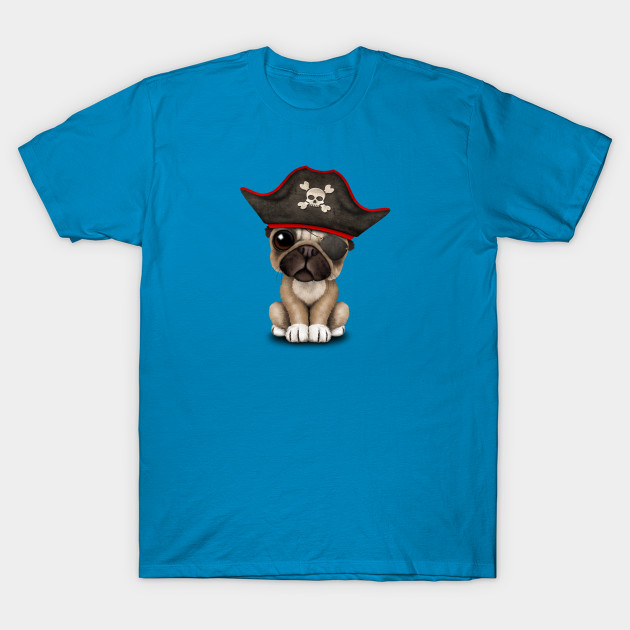 Cute Pug Puppy Pirate